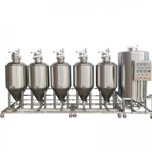 50L/100L Conical Jacketed Beer Fermentation Tank for Making Beer 300 KG Capacity