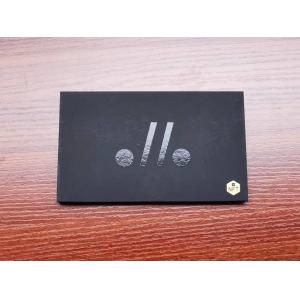 Custom Logo Hot Stamping UV Black Paper Free Gift Card Box VIP Credit Card Packaging