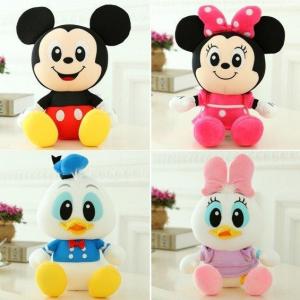 China 10 Inch New Disney Mickey and Minnie With Foam Particle Material / Nanoparticles Disney Soft Toys supplier
