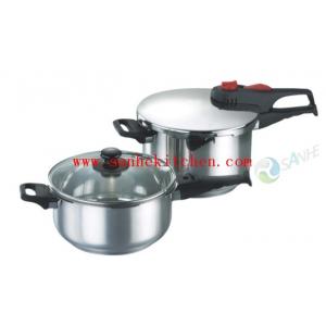 Triple bottom stainless steel Pressure cooker,thickness 1.0mm