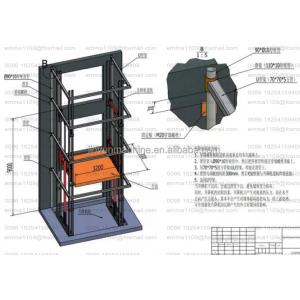 OEM Low Building 300kg to 2000kg Indoor Material Lift Platform Hydraulic Type