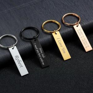 ODM Custom Shape Metal Keychains Rustproof Dubai Letter Enamel With Logo