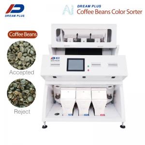 CCD RGB Camera Coffee Bean Sorting Machine 3 Chutes 192 Channels High Accuracy