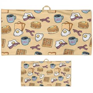 Customized Printing Designs Waffle Kitchen Towel For Outdoor Activities