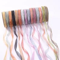 China Gift Wrapping 25mm Organza Ribbon Korea 2.5cm Sheer Wired Ribbon on sale