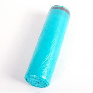 Custom Order Accepted Biodegradable 30micron Blue Drawstring Garbage Bag for Household