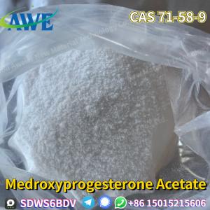 Pharmaceutical Grade 99% Medroxyprogesterone Acetate Powder CAS 71-58-9 Door to door service
