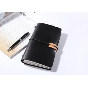N52-L Black Leather Bound Notebook Refillable Leather Journal