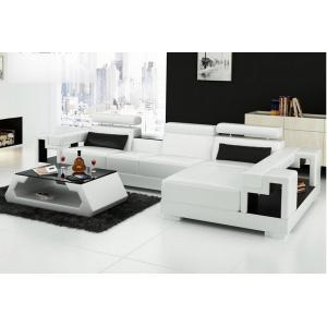 China white color PU leather living room furniture modern sofa  FA031 supplier