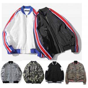 Fashion Mens Plus Size Bomber Jacket , Varsity Style High School Bomber Jacket