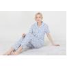 China Printed Cotton Voile Soft Womens Pyjama Sets Two Pieces For Autumn Season wholesale