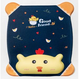 Prevalent Square Mouse Pad With Gel Wrist Support Customized Printed