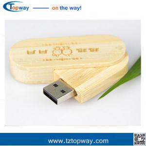 Bamboo Wooden box usb wooden shaped usb flash drive with custom logo printing