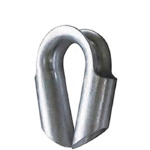 Hot Dipped Galvanized Wire Rope Thimble Carbon Steel Tube Thimble 10 - 38mm