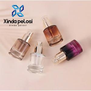 China Luxury Cosmetic Empty Amber Clear Essential Oil Glass Dropper Bottle 30ml 100ml supplier