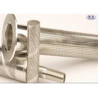 China Stainless Steel Perforated Filter Tube , AISI 304 Punching Hole Stainless Mesh Tube on sale