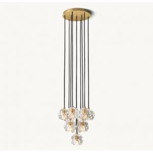 China 60 Watts Foyer Light Fixtures High Ceiling Dining Table Chandelier Modern supplier
