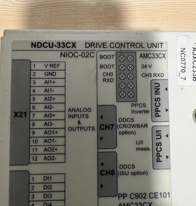 China NDCU-33CX ABB Control and communication unit Distributed control system wholesale