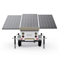 China Emergency Charging Mobile Solar Generator Solar Power Trailer With 6*550W Solar Panels on sale