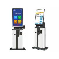 China 23.8inch 32inch Self Ordering Kiosk Bill Acceptor Payment Kiosk With Printer on sale