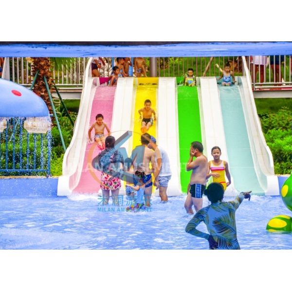 Durable Public Water Slide Funny Commercial Pool Slides For Children