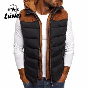 High Quality Men's Fashionable Sleeveless Utility Padded Lightweight Warmer Plus Size Men's Gilet Waistcoat For Men