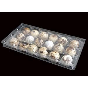 3x6 Range Clear Plastic 18 hole Quail Egg Cartons With Hinged Lid