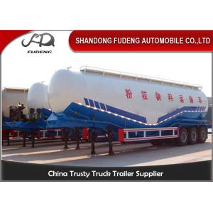 Double Compartments W Shape Bulk Cement Tanker Trailer Steel Q345B Main Beam