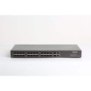 Black Simple Structure CCC Certification Multimode Fiber Switch 28 Ports