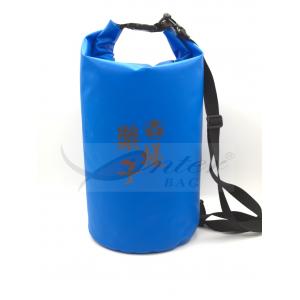 China 15L Blue 500D PVC Tarpaulin Outdoor Dry Bag For Swimming / Hiking Leek proof supplier