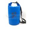 China 15L Blue 500D PVC Tarpaulin Outdoor Dry Bag For Swimming / Hiking Leek proof wholesale