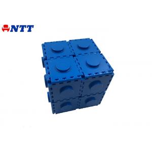 China 4 Multi Cavity Injection Moulding Acrylonitrile Butadiene Styrene Blue Dynamic Building Block supplier