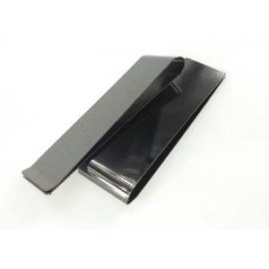 China Custom Metal Stamping Parts Black Polished U Stainless Steel Belt Clip supplier