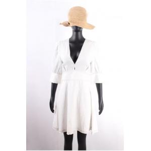75% Lyocell Linen Fabric By The Yard 25% Linen White Tencel Dress
