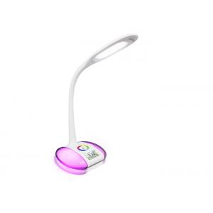 China Flexible Goose Neck Rgb Led Desk Lamp Color Changing With Colorful Base supplier
