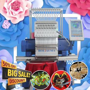 Better than 15 head computerized embroidery machine HO1501N 420*510mm high quality cheap tajima embroidery machine price