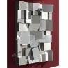 China Decorative Faceted Wall Mirror , 80 * 110cm Size 3D Living Room Wall Mirror wholesale