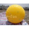 2m Dia Or Customized Yellow Inflatable Water Toys / PVC Cylinder Blob Water Park