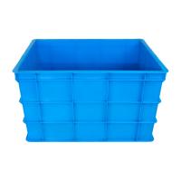 China Customized Logo Euro Tea Crate 840*635*480mm Plastic Vented Crates for Fish Egg on sale