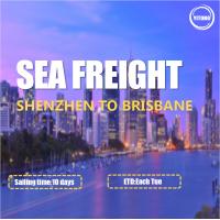 Carga de mar internacional de Shenzhen al puerto de Brisbane Australia a virar hacia el lado de babor