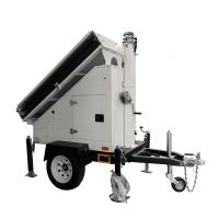 Customizable Portable Solar Trailer Solar Security Trailer With 3*400W Solar Panels