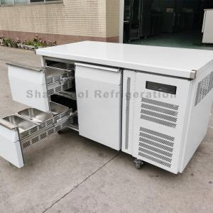 China Commercial Kitchen Stainless Steel Undercounter Refrigerator 1360x700x850mm With Drawers supplier