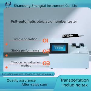 Test 1-3 oil samples at a time using the color indicator method of SH108A fully automatic oil acid value meter