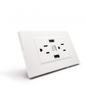 South America Standard USB Wall Outlet Sockets for Residential / General-Purpose