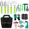 China Customizable Horticultural Set Alloy Steel Hand Tool Garden Tool Sets for Women Kids Starter Kit with Garden Bag wholesale