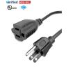 China 125V NEMA 5-15P longitud del cable de alimentación estadounidense 1.2M/1.5M/1.8M/2M/3M OEM wholesale