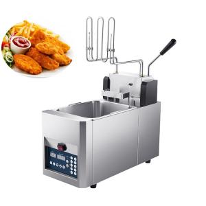 China High Safety Level Stainless Steel Commercial Deep Fryer with Automatic Basket Lift-Up supplier