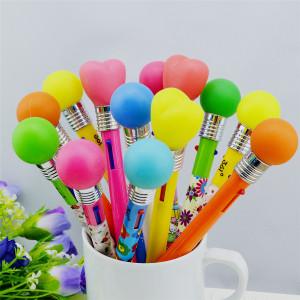 ballpen with LED and touch pen,led light ballpen hot sales colorful barrel light click pen