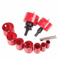 China 3/4-2 1/2 HSS Bi-Metal Hole Saw Drill Bit Set with Mandrel Pilot Bit & Adapter on sale