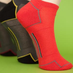 mens red ankle socks